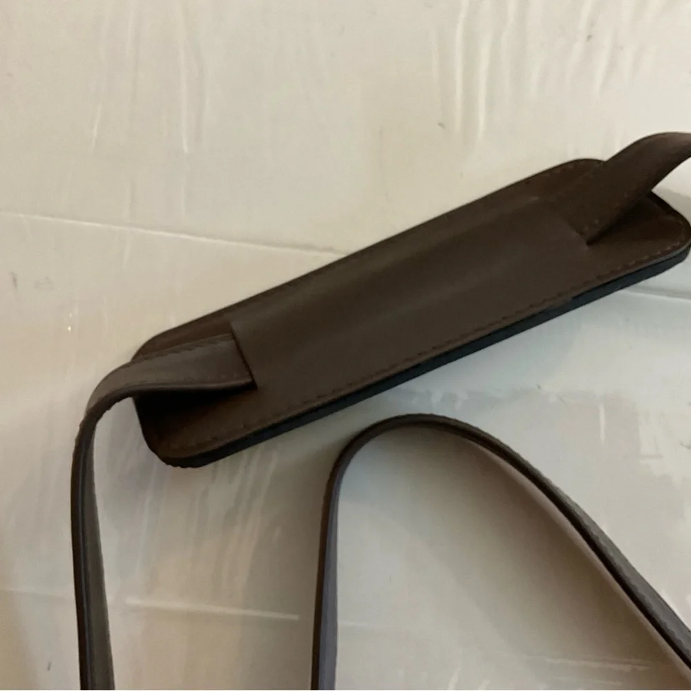 Winn International Dark Leather Bag Replacement Strap Dark Brown